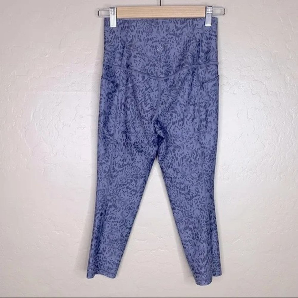 Athleta Salutation Stash Pocket II Leopard Print I Size Small - Picture 4 of 5